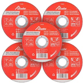 Kit Disco De Corte 4.1/2`` X 3,2Mm X 7/8`` Com 5 Un - Onsite