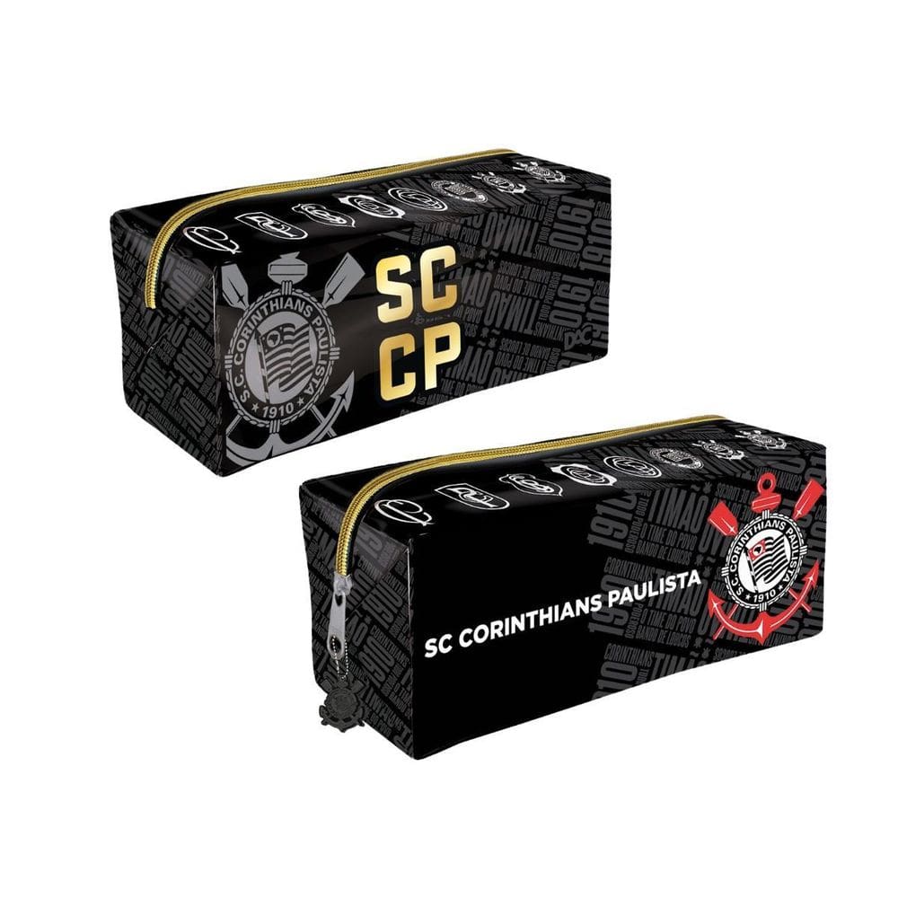 Estojo Escolar Grande Corinthians Paulista  Dac