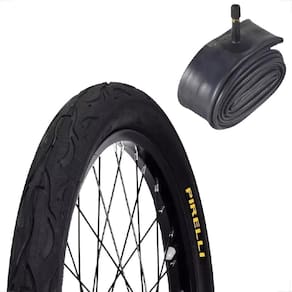 Pneu Pirelli Tornado Beta Aro 26 X 2.125 Tipo Flame Balão Slick Bicicleta + Camara de ar shiver