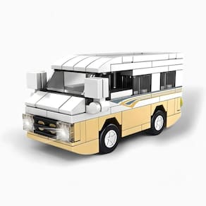 Brinquedo Infantil Blocos De Montar Trailer Camping 92 Peças