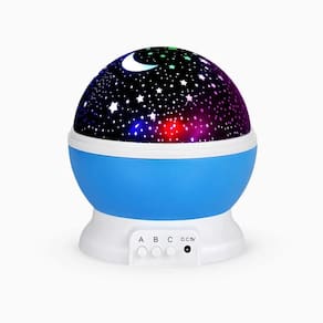 Luminária Projetor Estrelas 360º Abajur Star Master Azul