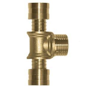 Tê Rosca Central Macho PEX Água 20X1/2X20 Kit c/ 30 - Emmeti