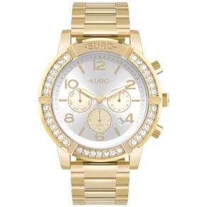 Relógio Euro Feminino Big Case Dourado - Eujp25ar-4b Eujp25ar-4b