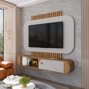 Painel Jurerê Cinamomo/Off White - Bechara Móveis