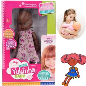 Querida Boneca Afro Lacinho Criança Presente De Aniversário