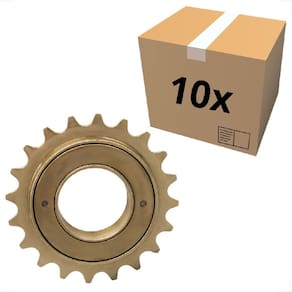 Kit 10 Catraca Roda Livre Coroa Esferada Dourada 20 Dentes Bicicleta Monark Tropical Caloi