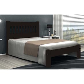 Cama de Casal Pérola de Madeira Maciça Tauari