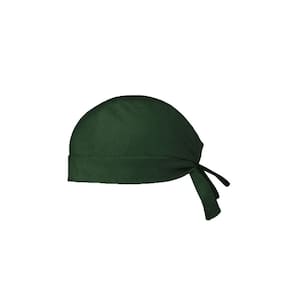 Bandana Verde Escuro Touca Cozinha Bar Ajustavel Unissex