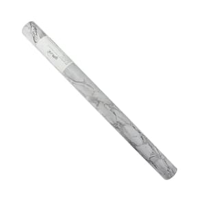 Papel De Parede Pvc 05 Metros X 45cm Marmorizado Preto