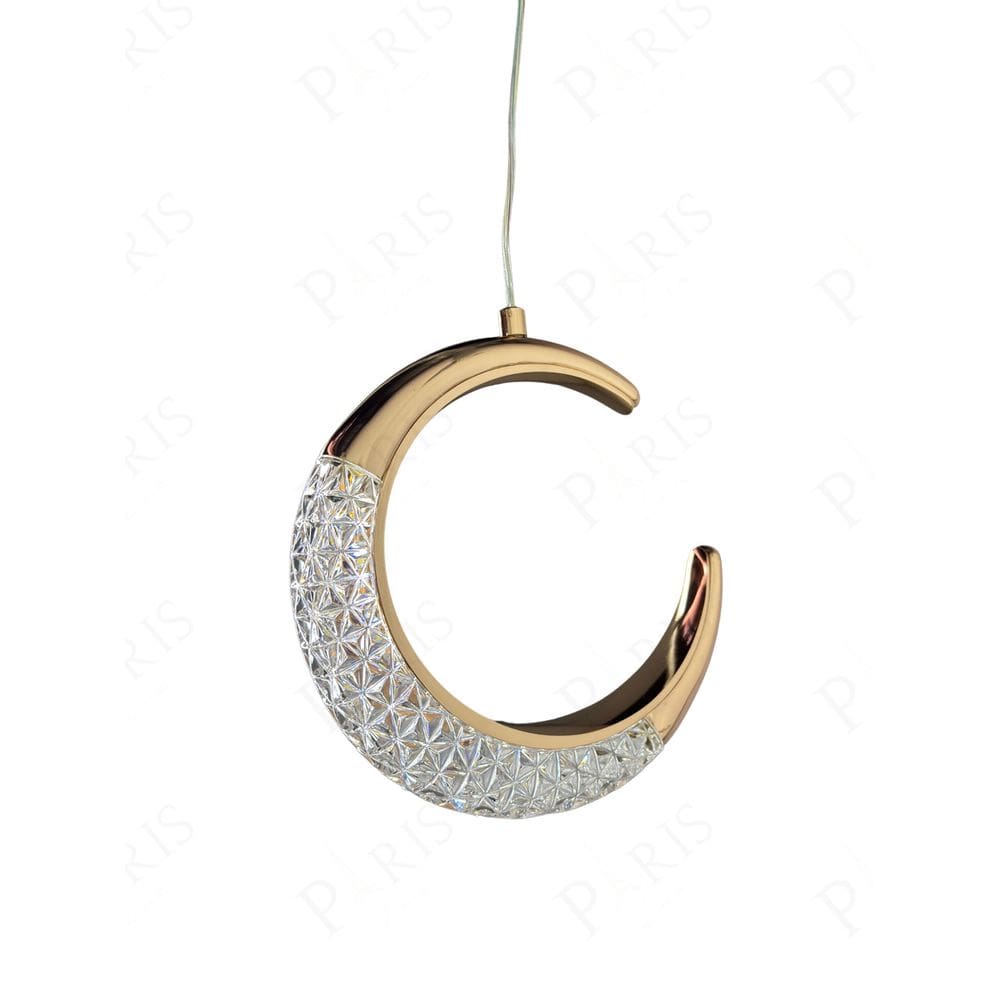 Pendente Lua Dourado 20cm Led 7W 3 em 1 Bivolt 15740-PL