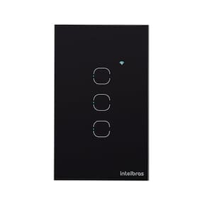 Interruptor Smart Zigbee Touch 3 Preto Ezs 1003 4850049