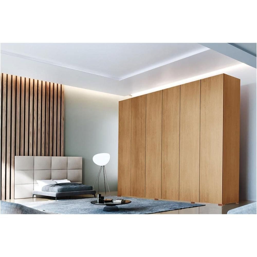 Guarda Roupa Casal 6 Portas e 6 Gavetas c/ Pés Horizon Naturale - Rufato