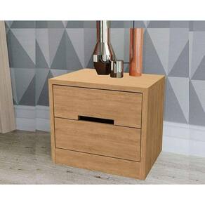 Mesa Cabeceira S822 c/ 2 Gavetas Canela - Kappesberg