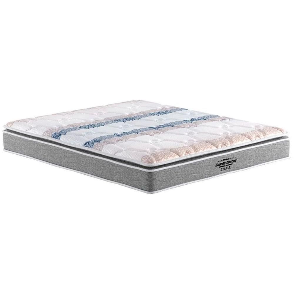 Colchão Queen Espuma Compact AG 65 / D33 / Guarda Costas Extreme Resistence Pillow Top Gray (158x198x28) - Probel