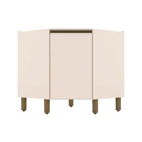 Balcão de Cozinha Connect Canto Oblíquo c/ 1 Porta s/Tampo 79x82cm Off White - Henn