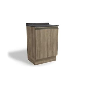 Balcão de Cozinha c/ Tampo Maxxi G742 c/ 1 Porta 60cm Nogal/Cinzel - Kappesberg