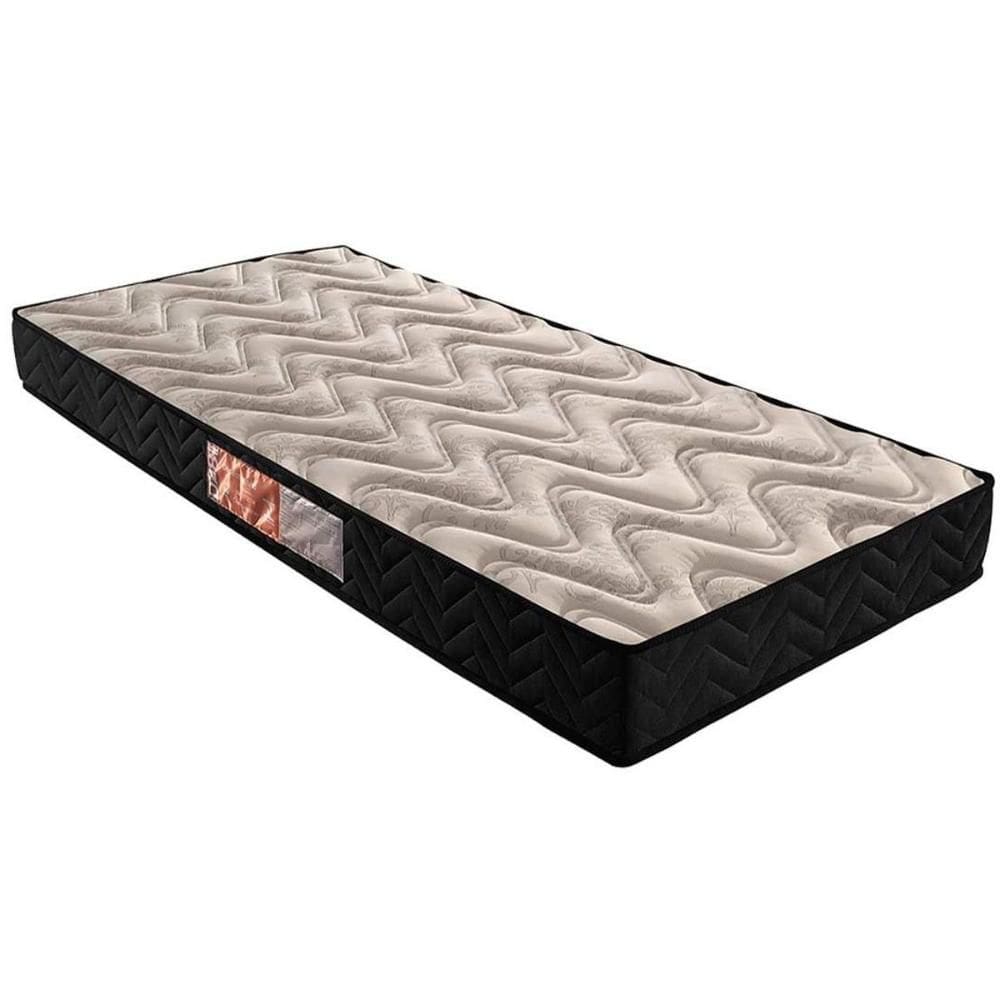 Colchão Solteiro Espuma D28 Pasquale Black (78x188x14) - Paropas