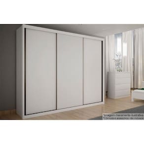 Guarda Roupa Casal 3 Portas de Correr e 6 Gavetas Paradizzo/Palazzo Neve - Novo Horizonte