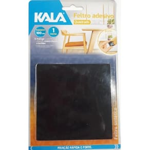 Feltro Adesivo Cadeira Sofa Mesa Pr Quadrado 100Mm 1 Pç Kala