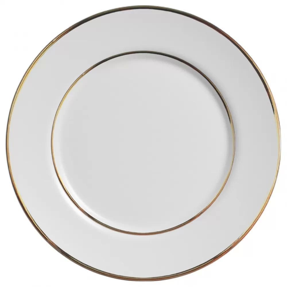 Prato Raso Cerâmica Branco 29cm Alleanza