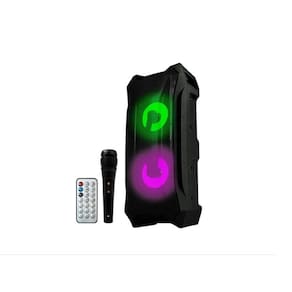 Caixa De Som Bluetooth Com Microfone Controle E Led