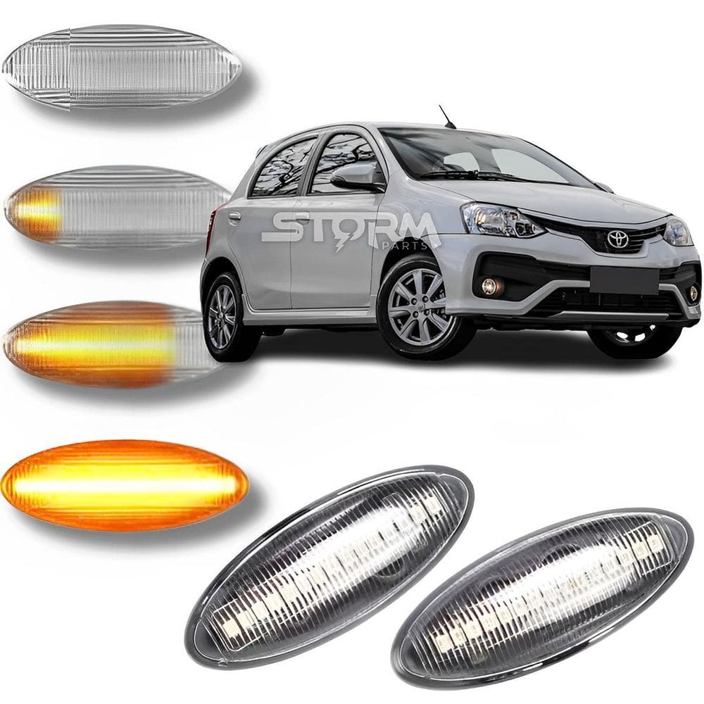 Pisca Seta Sequencial Toyota Etios 2012 a 2022 Cristal