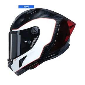Capacete Nolan X-804 Rs Uc Asso Di Picche Branco/Vermelho (343) 60