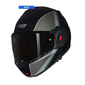 Capacete Nolan N120-1 Verniciatura Speciale Preto/Cinza (341) 56