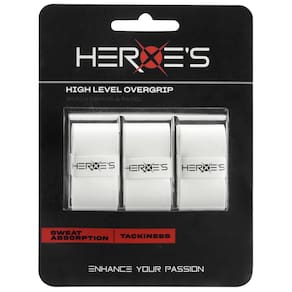 Overgrip Heroes High Level Beach e Padel Com 03 Unidades Branco