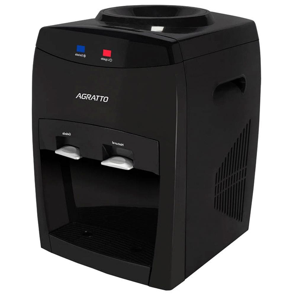 Bebedouro Refrigerado Eletrônico Bivolt Água Gelada Natural Garrafão Galão Preto Agratto Abbp02n-03