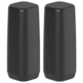 2x Porta Escova de Dente Banheiro Viagem OU Aura Preto