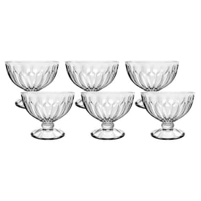Jogo de Taças de Sobremesa Majestic Mimo Style 350 ml Clear com 6 Peças