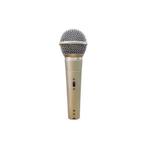Microfone Leson Ls-58 Metalico Champanhe Cardioide Cabo