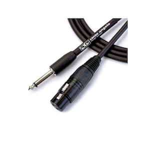 Cabo De Microfone Ninja Hg 0,20 Mm Conector P10-xlr Femea 15ft 4,57 Metros Preto