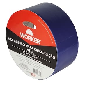 Fita Demarcacao De Solo Adesiva Azul 48Mmx30M Worker