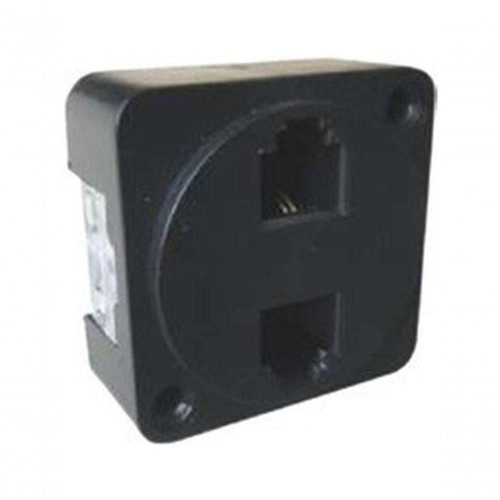 Plug Telefone Tomada Modular Idc 2 Linhas Preto