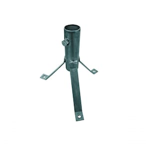 Suporte Antena 207-b Tripe Laje Tubo 1 Polegada Prata Cromo