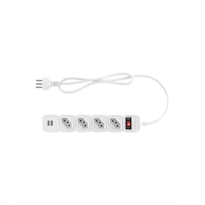 Protetor Eletronico Intelbras Epe204 4 Tomadas 2 Usb Branco
