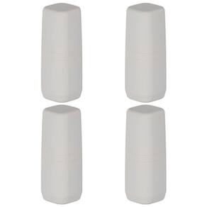 4X Porta Escova De Dente Banheiro Viagem Ou Aura Bege