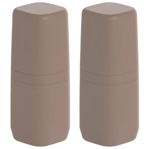 2x Porta Escova de Dente Portatil 750ml OU Aura Marrom