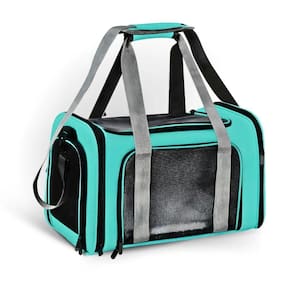 Bolsa De Viagem Verde Para Transporte Pet Alças Ajustáveis