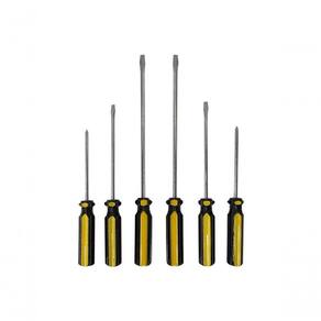 Jogo De Chaves De Fenda E Philips Western Com 6 Pecas