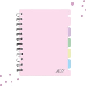 Caderno Universitário Flex Cover C/96 Folhas E 5 Divisórias