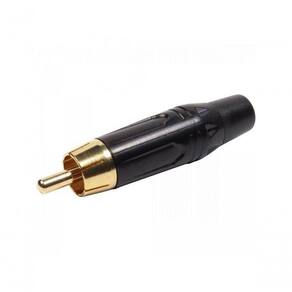 Plug Rca Metal Com Parte Inferior Preto Pgrc0023 Storm Pct 10