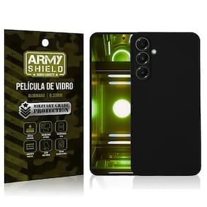 Capa Preta Para Galaxy A16 + Película de Vidro 3D - Armyshield