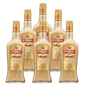 Licor Fino de Amêndoas Stock Amaretto Cream 720ml 6 Unidades