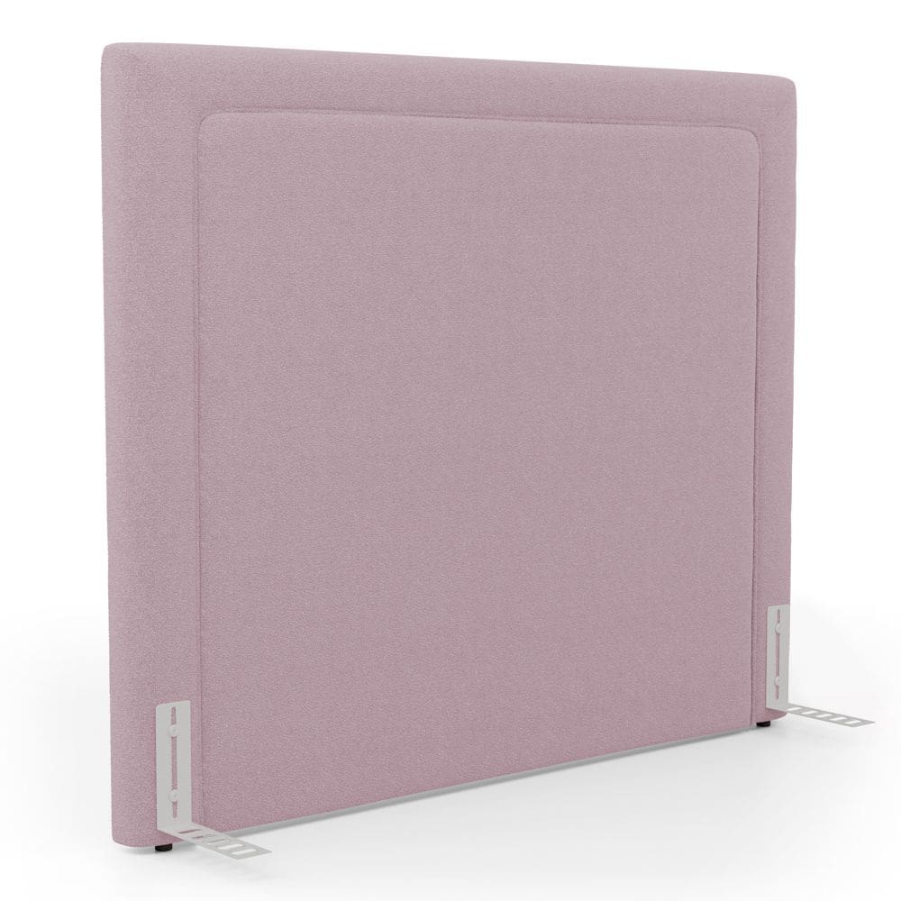 Cabeceira Cama Box King Size Alba 195cm com Frame Bouclé Rosé - Desk Design