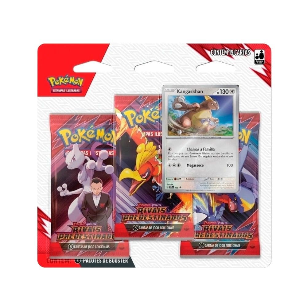 Pokemon Blister Triplo Escarlate e Violeta 10 Rivais Predestinados