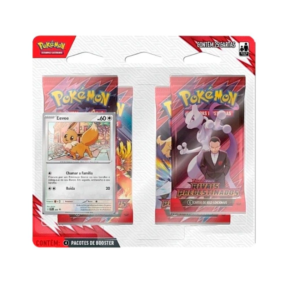 Pokemon Blister Quadruplo Escarlate e Violeta 10 Rivais Predestinados