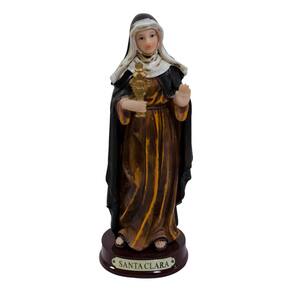 Imagem Enfeite Estátua Resina Santa Clara - 15cm